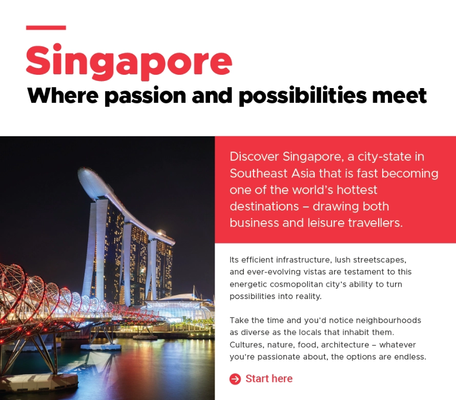 Singapore: Where passion and possibility meet